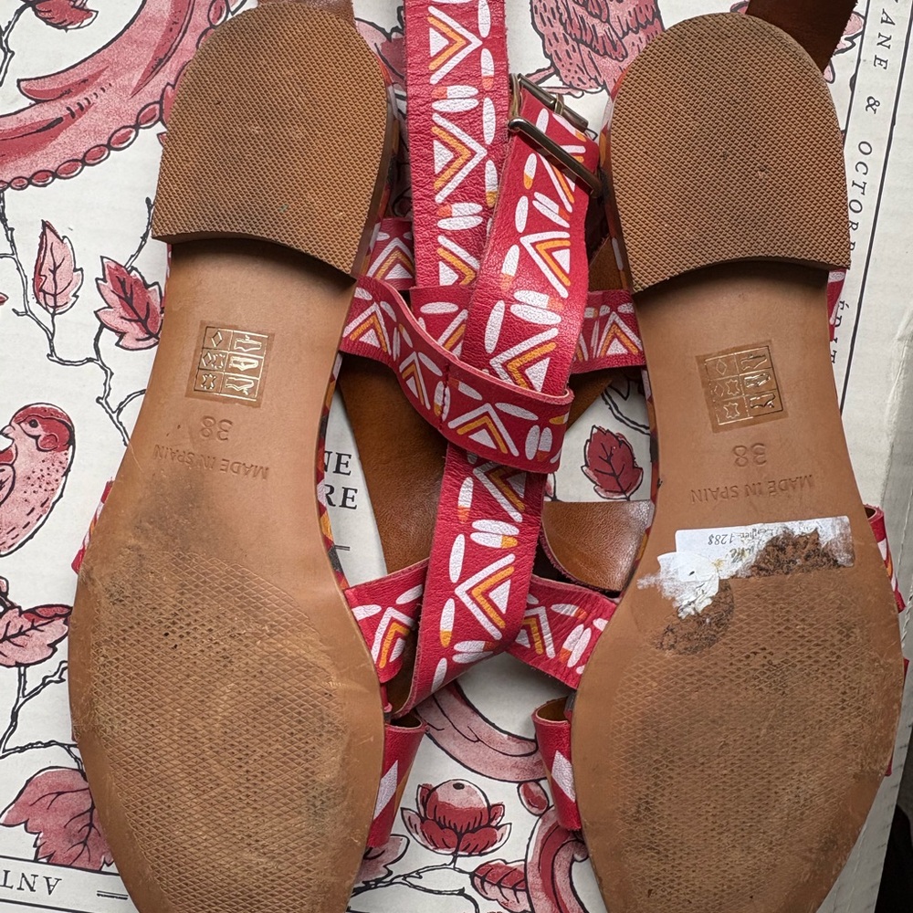L’intervalle Leather Colorful Patterned Sandals - Picture 2 of 2